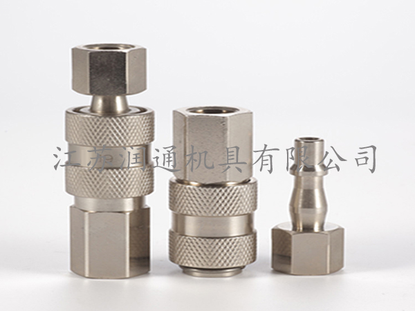 HS-19开闭式气动快速接头(黄铜)(056)